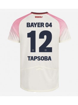 Billige Bayer Leverkusen Edmond Tapsoba #12 Bortedrakt 2025-26 Kortermet